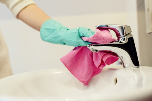 Professional cleaning equipment prepared for a domestic or commercial clean in BR1
