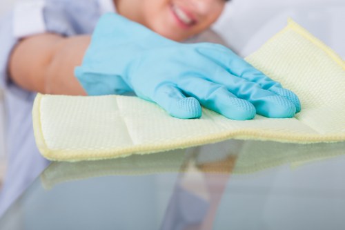 Professional cleaner in BR1 preparing a property for a deep clean