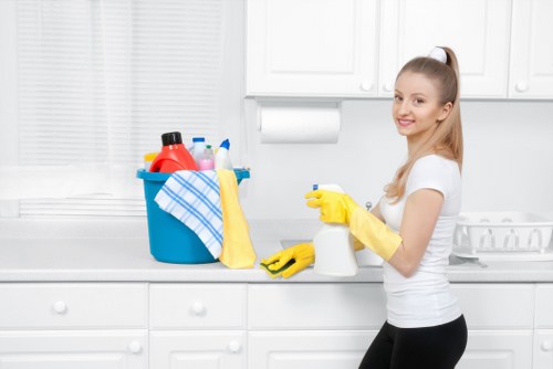 Washroom and kitchenette cleaning for an office in BR1