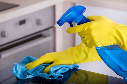 Thorough tenancy cleaning in BR1 for a furnished living room and hallway