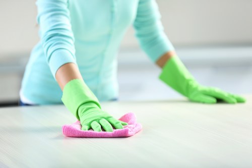Professional carpet cleaning team working in BR1 home interior