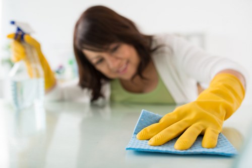 Waste handling and compliance materials for cleaning service